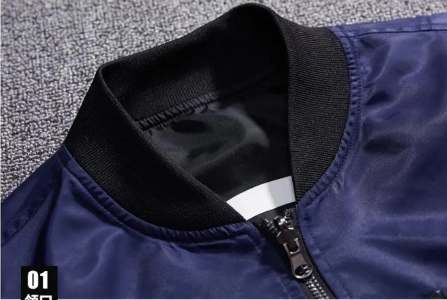 

Free ShippingMen Bomber Jacket Hip Hop Patch Designs Slim Fit Pilot Bomber Jacket Coat Men Jackets Plus Size Men Coat