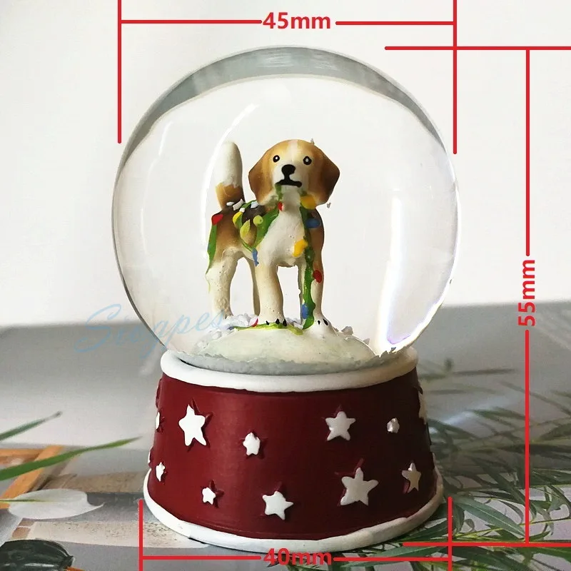 

Christmas Decorative Small Glass Ball Gift 2pcs/lot Freeshipping for Home/Caf/Coffee Shop/Shop Window/Cabinet Decoration