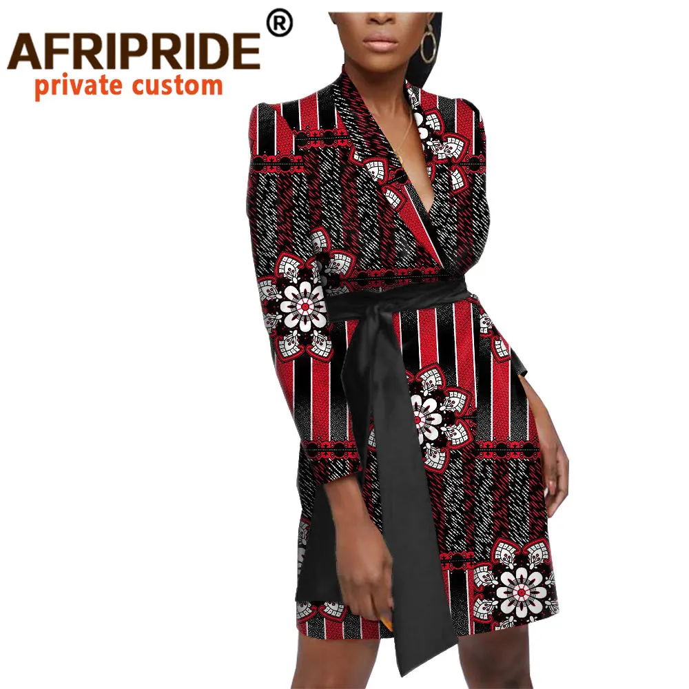 Африканская одежда повседневное женское платье AFRIPRIDE с длинными рукавами