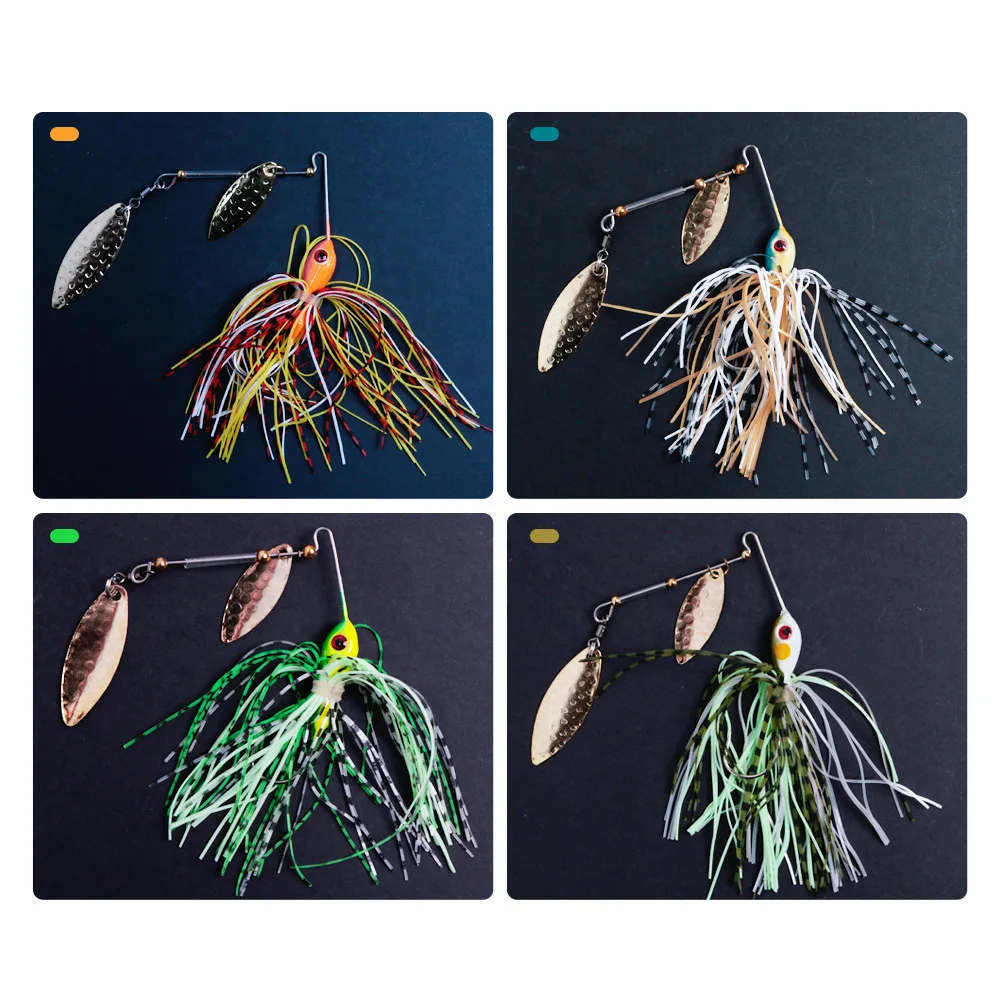 

1Pc Spinner Bait Fishing Lure Artificial Bait Spinner Lures Fishing Spoon Swivel Fish Tackle Wobbler Lure for Outdoor Fishing
