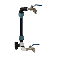 ibc 34 inch 1000l ibc adaptor with outlet valve 34 inch gooseneck 2 way brass tap ibc tank fitting 60mm thick thread