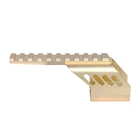 Тактическое Универсальное крепление для прицела Glock в красную точку, алюминиевая верхняя рейка Пикатинни для G17G18G19 типа, цвета шампанского