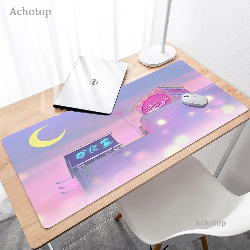 cute moon landscape aesthetics art mouse pad xxl kawaii anime laptop gaming mouse pad pc gamer large mouse pad keyboard desk mat free global shipping