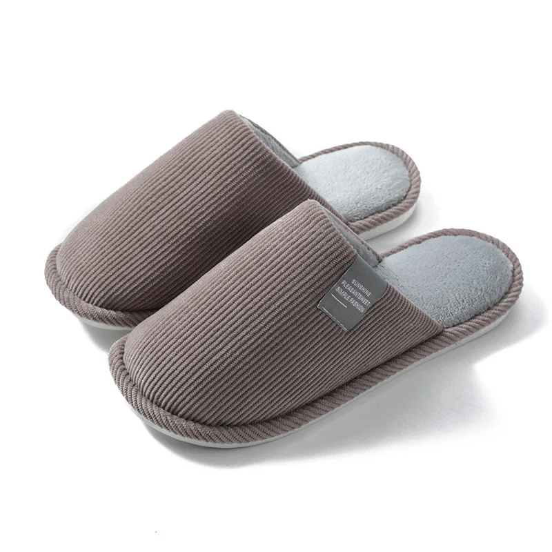 

Home Cotton Slippers Home Thick Bottom Non-slip Warm Indoor Couple Cotton Mop Men Women Casual Flip Flop 2020 Lazy Flat Sandals