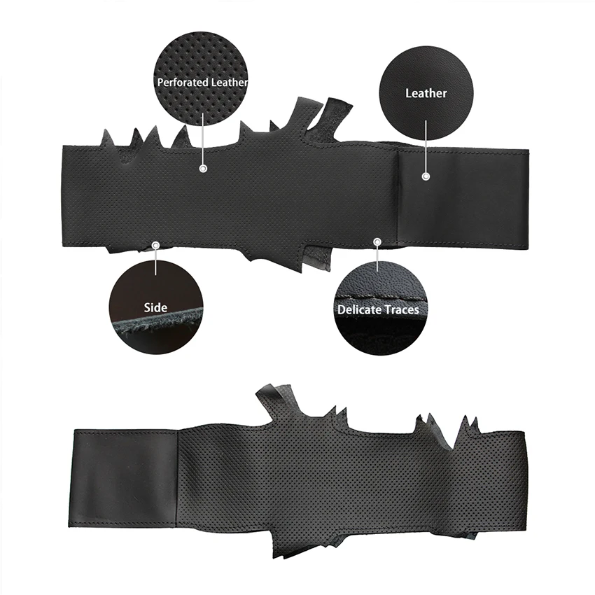 Hand-stitched Black Artificial Leather Anti-slip Car Steering Wheel Cover for Hyundai Elantra 3 2011-2016 Sport 2011 | Автомобили и