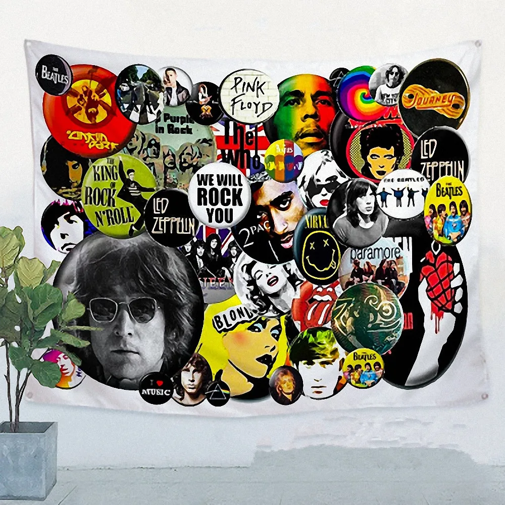 

Rock Band Posters Hip Hop Reggae Music Banners Flags Tapestry HD Canvas Printing Art Tapestry Mural Wall Sticker Home Decoration