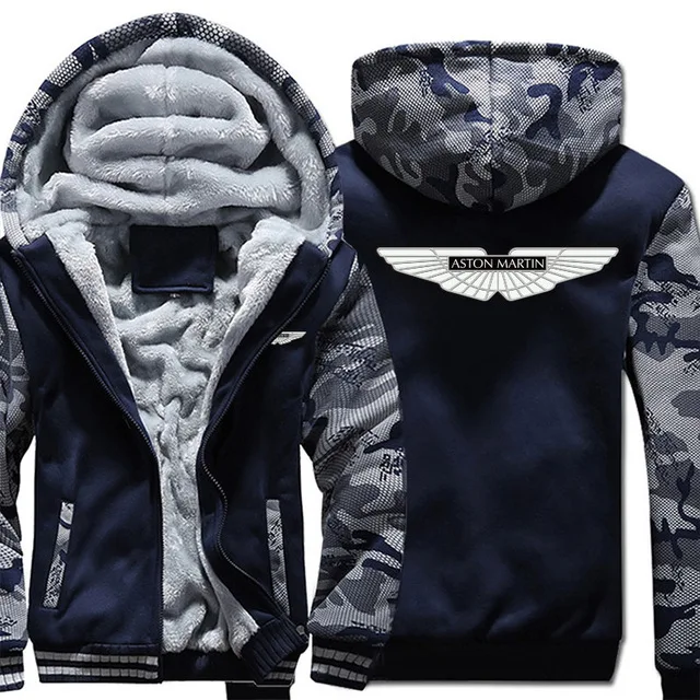Одежда зима осень куртка мужская Толстая теплая для Aston Martin толстовка с капюшоном