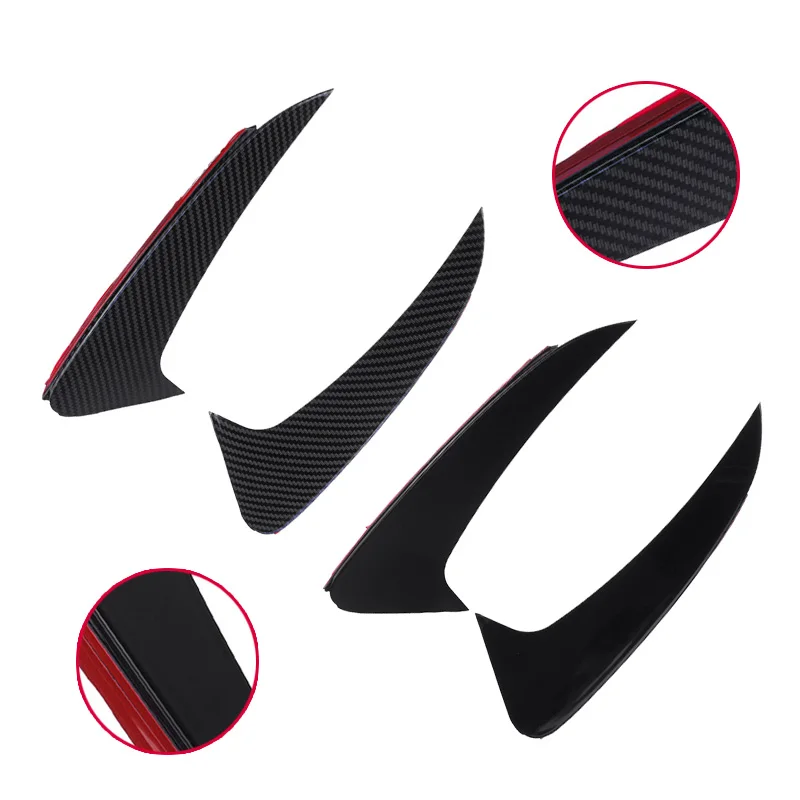 

Глянцевый черный/карбоновый вид левый правый задний бампер спойлер боковая утка для Mercedes Benz C Class Estate S205 C180 C200 Для AMG