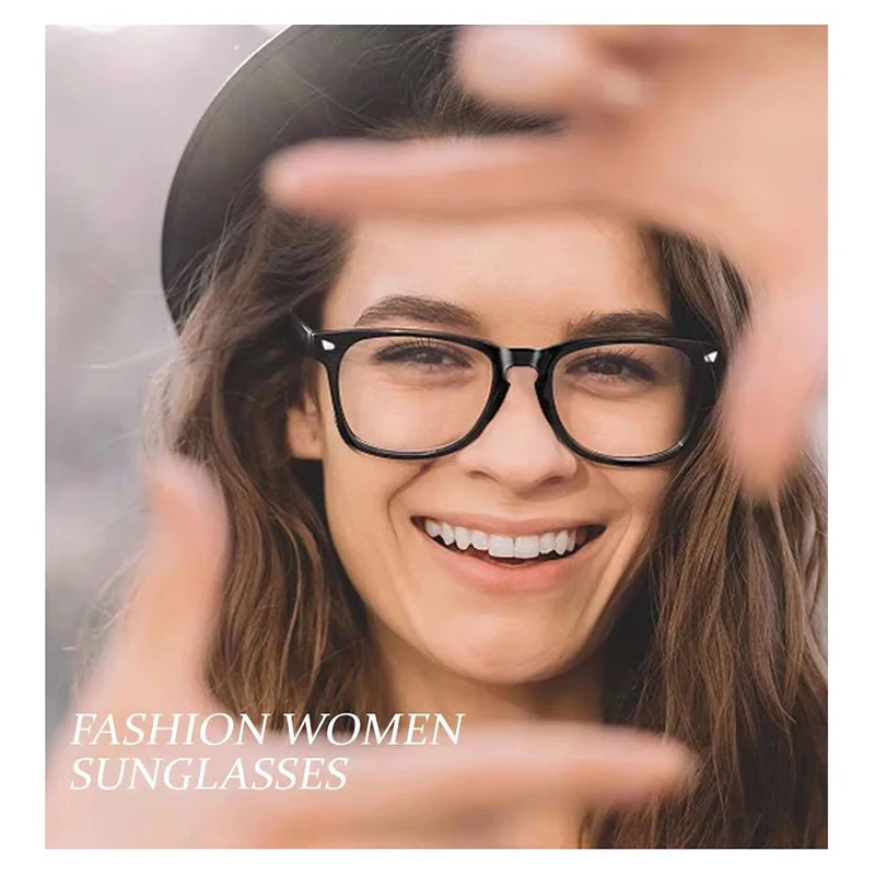 В стиле ретро на квадратном декоративные очки Для женщин с защитой от УФ
