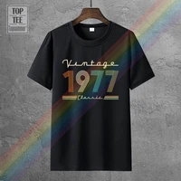 vintage 1977 fun 44th birthday gift t shirts goth gothic tshirts emo punk man pastel tracksuit tee shirt rock hippie t shirt