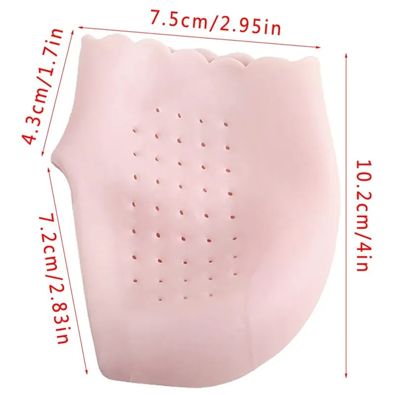 

1 Pair Soft Silicone Foot Chapped Care Tool Moisturizing Gel Heel Socks Cracked Skin Foot Heel Protective Cover