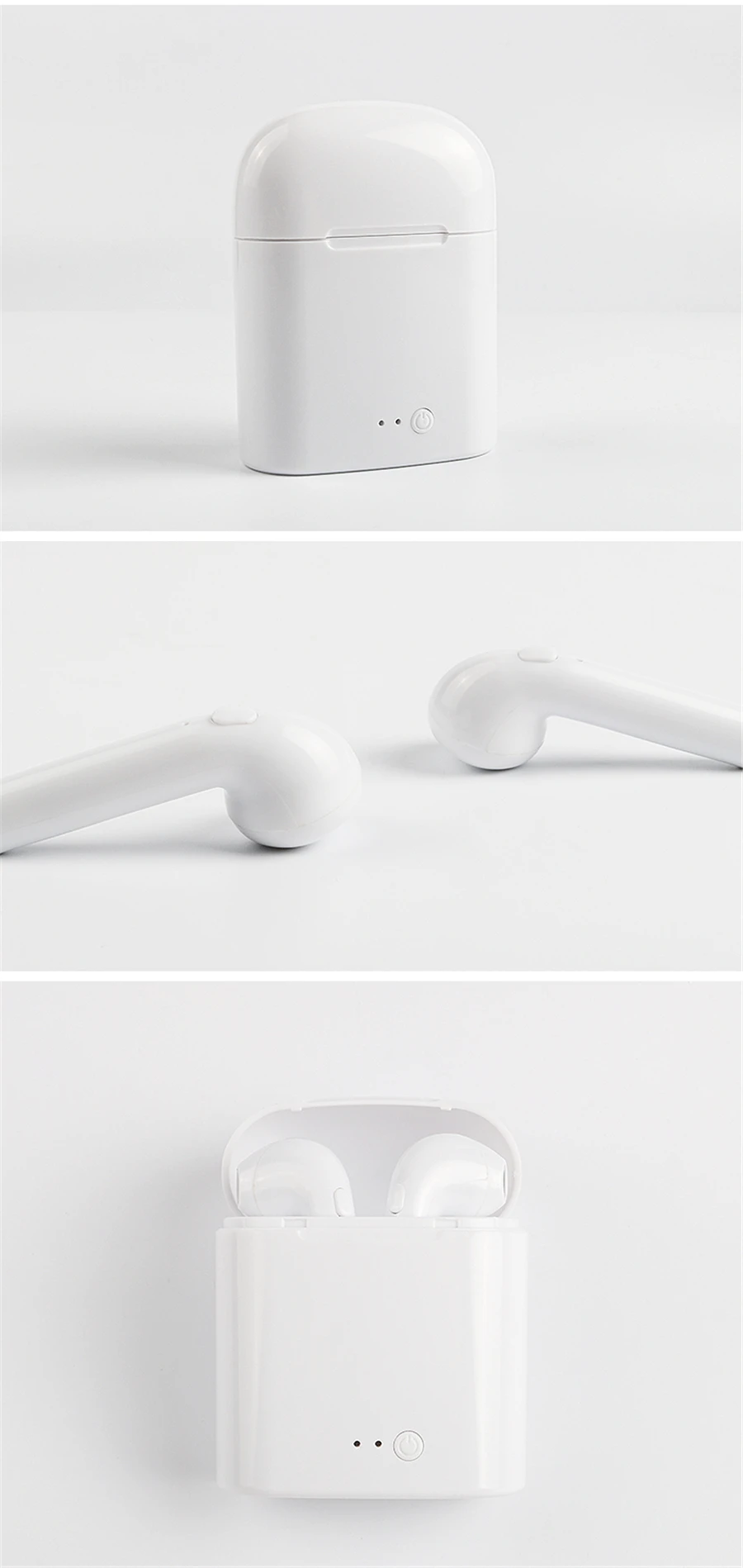 Bluetooth наушники с микрофоном зарядки pods i7s tws Беспроводные наушники гарнитуры стерео наушники-вкладыши для ios Android телефон громкой связи