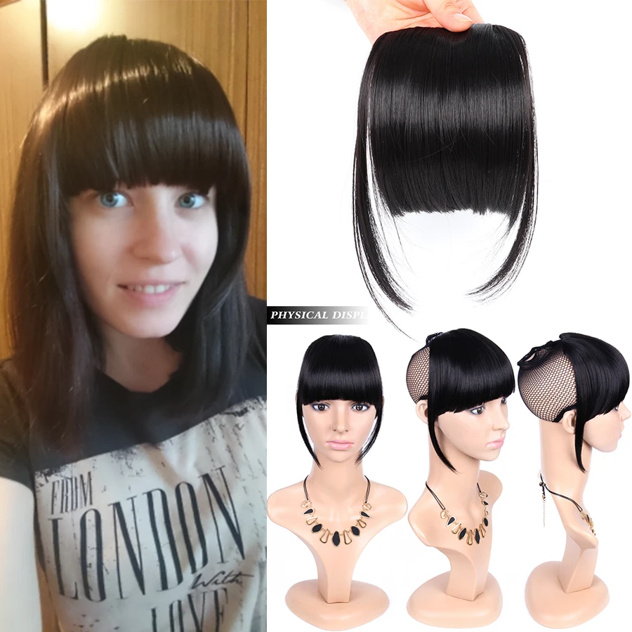 AliLeader 2 шт. короткие передние аккуратные челки синтетические высокотемпературные