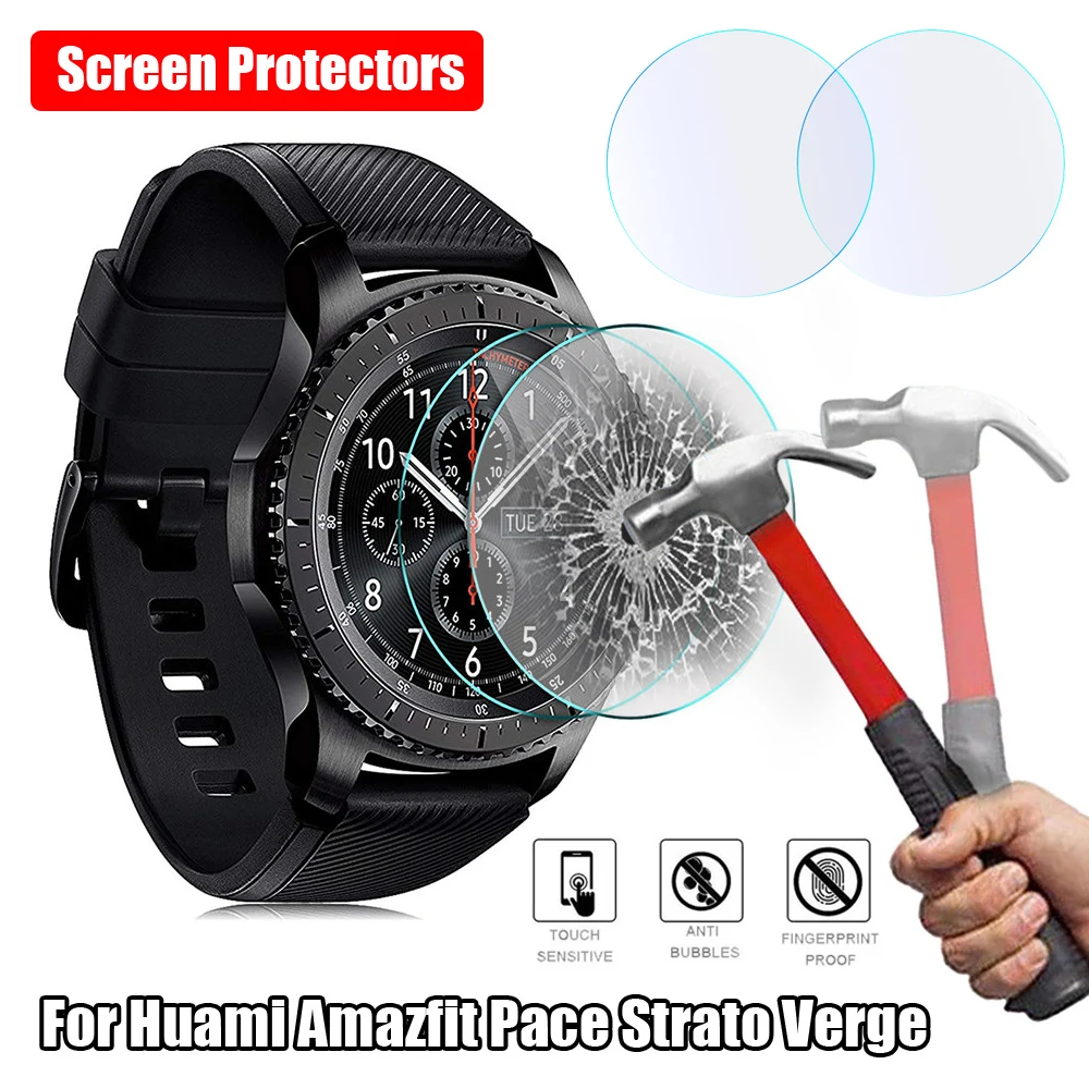 Изогнутое закаленное стекло 2.5D Защитная пленка для Huami Amazfit Pace Stratos Verge Lite высокое