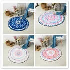 Скандинавские Мультяшные ковры, детские круглые коврики, Придверный коврик, Мультяшные коврики, напольный коврик для спальни, красочный детский ковер