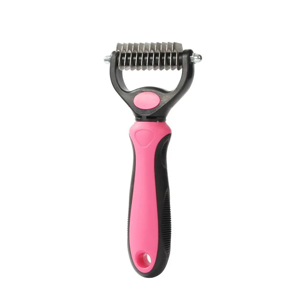 

Профессиональная расческа для домашних питомцев, расческа для кошек и собак, ослабляющая, влажное и сухое использование, инструменты для ух...