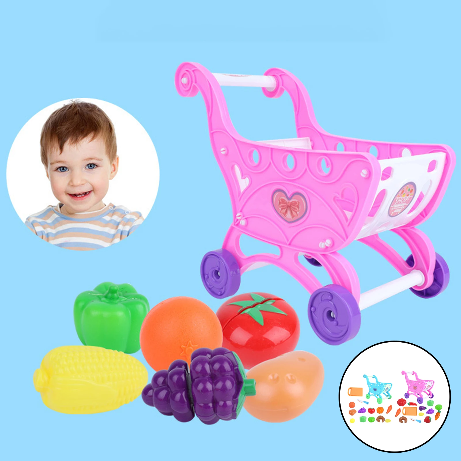 Mini Kid's Shopping Cart Supermarket Push Trolley Toy Role Play Toy for Toddlers Ages 2 3 4 5 6 Years Old best handwriting for ages 5 6