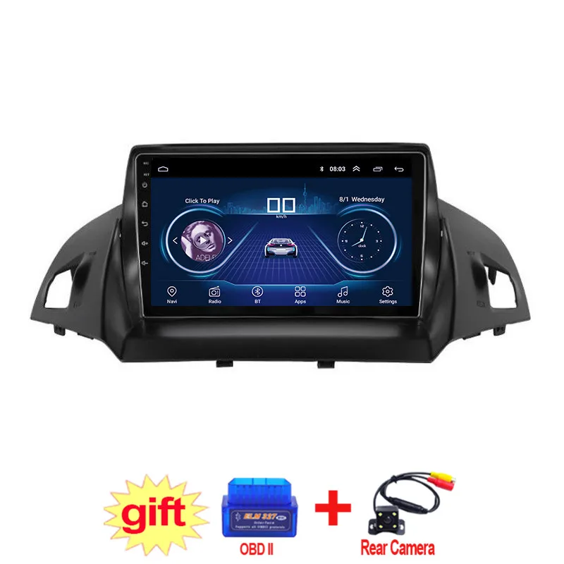 9 дюймов IPS и 2.5D сенсорный экран Android 8 1 автомобильный DVD GPS навигатор для Ford kuga escape