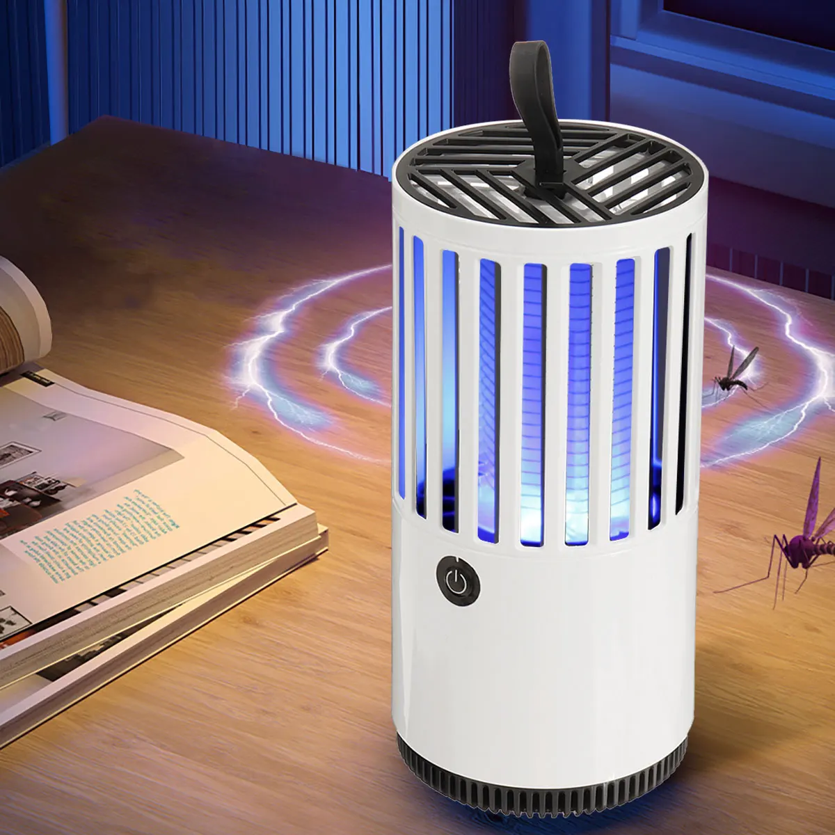 

Outdoor Electric Mosquito Killer Lamp LED UV Bug Zapper Anti Mosquito Trap USB Charging Mosquito Light for Camping Bedroom