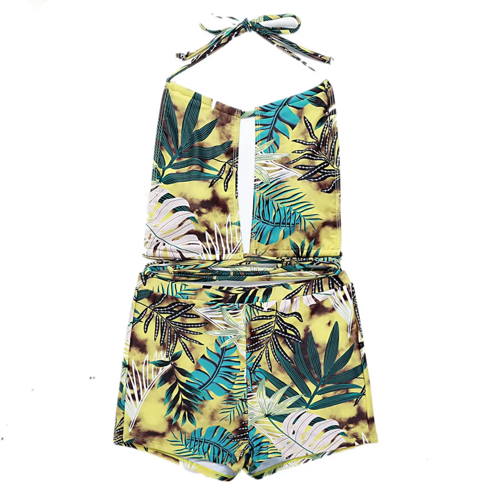 

Swimsuit 2020 New Multi-Rope Cross Bikini European and American Boxer Swimsuit High Waist Bikini