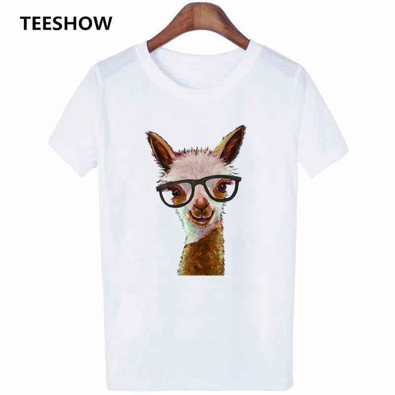 

Camisas Mujer 2020 Summer Fashion No Prob Llama Fun T Shirt Leisure Ropa Mujer Streetwear Tshirt Lovely Alpaca Female T-shirt