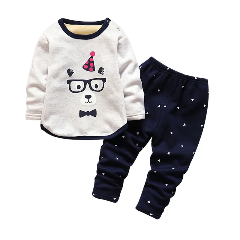 Autumn Children Clothing Girls Cartoon Casual Sports T-shirt Pants 2pcs/Set Winter Infant Outfit Kids Clothes Suit Tracksuits - Цвет: Зеленый