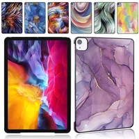 tablet hard shell case for apple ipad air 4 2020 10 9 inch high quality watercolor series pattern hard shell free stylus