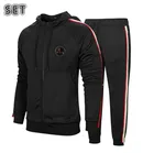 Спортивный костюм мужской, осенне-зимний, с капюшоном