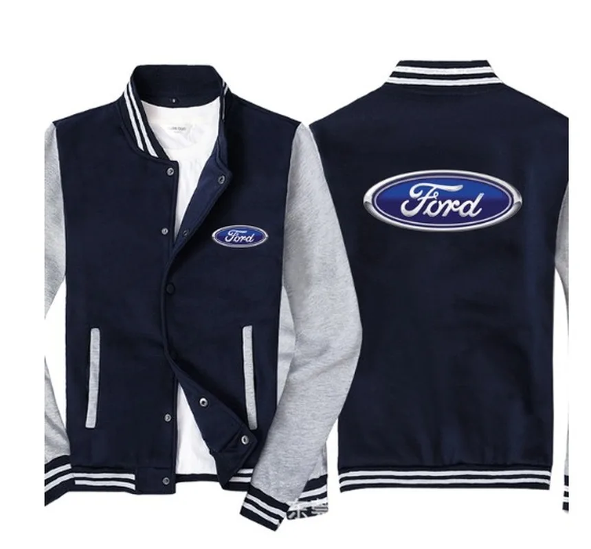 

2021 NEW Baseball uniform Spring Autumn Sweatshirt FORD Men Slim Fit Jacket Men Hip Hop Harajuku Unisex Baseball Jacket uniform