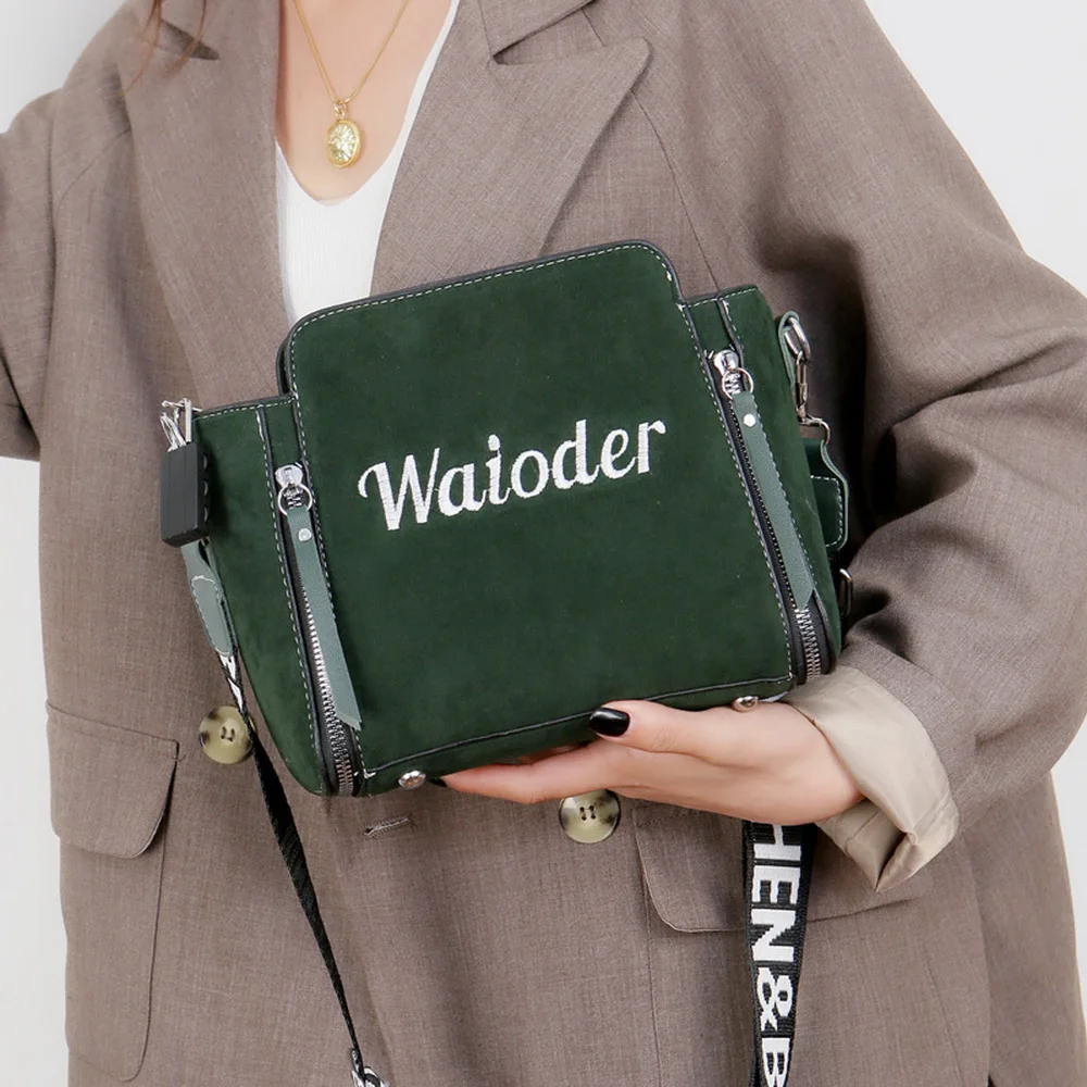 HEFLASHOR PU Messenger Bags Female Handbag For Lady Design Exquisite Crossbody Holiday Women Letter Shoulder Bag bolsa feminina