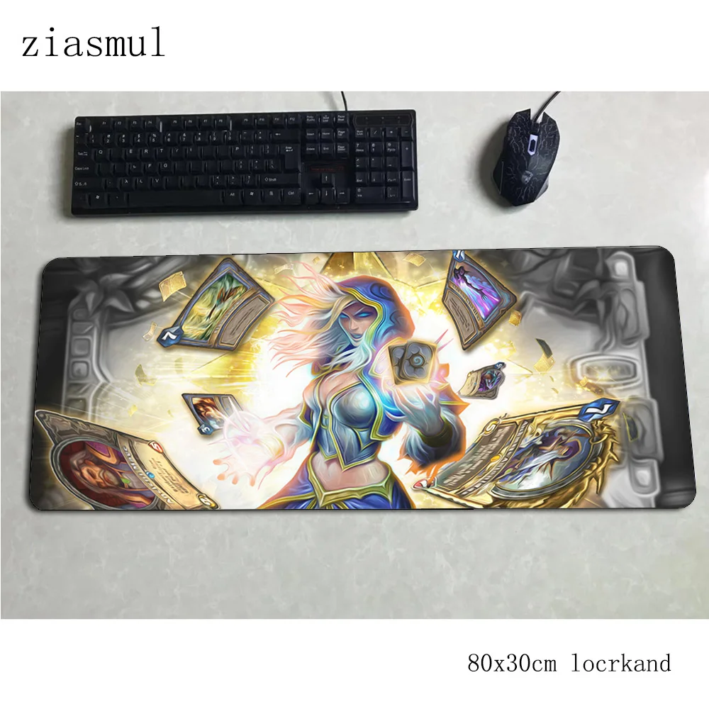 Коврик для мыши hearthstone 800x300x3 мм компьютерный коврик в стиле аниме геймпад ПК