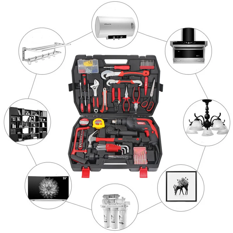 135PCST набор ручных инструментов для дома общие Наборы Набор отверток гаечный ключ