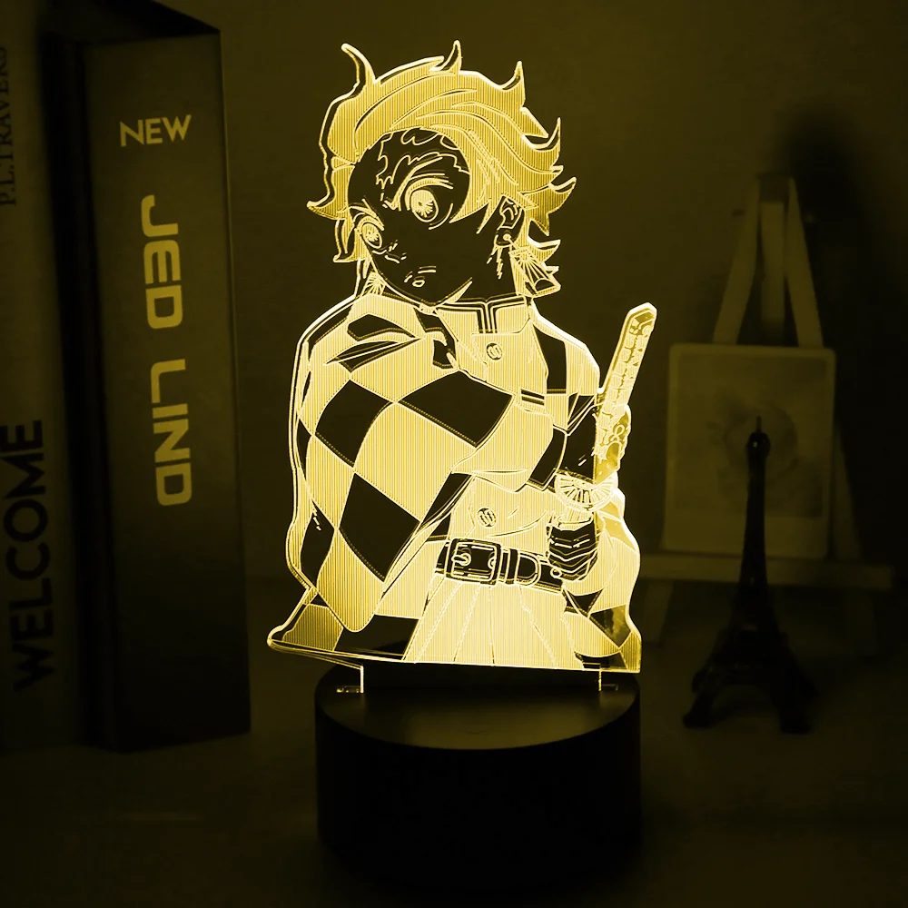 Kimetsu без Yaiba Tanjiro камадо рисунок 3d ночник для детской Украшения в спальню ночной