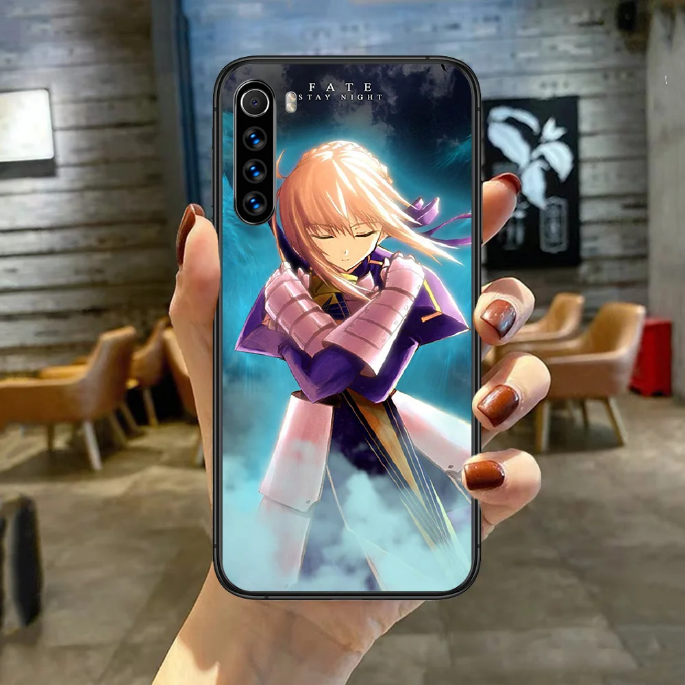 

Anime Fate zero stay night Phone Case Cover For XIAOMI Redmi Note 3 4 4X 5 6 7 8 9 Pro T S Max black Back Luxury Waterproof 3D