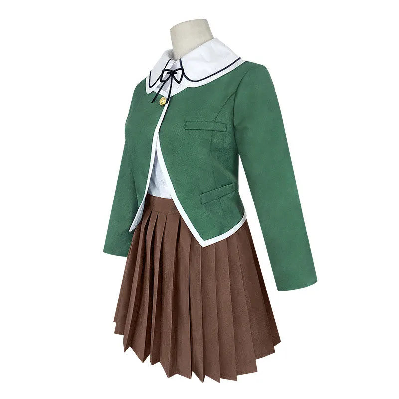 Аниме Danganronpa Chihiro Fujisaki Косплей костюмы Женское платье JK Униформа Комплект Костюм