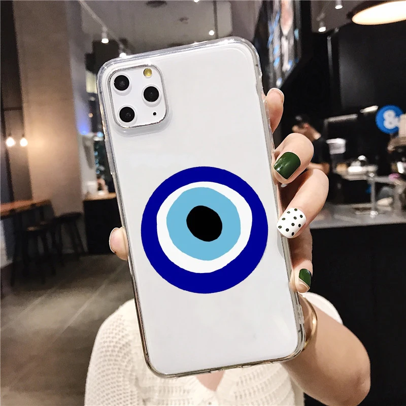 Прозрачный чехол для телефона Iphone 8 XR с изображением сглаза IPhone 11 Pro MAX XS X 6s 6 7 Plus