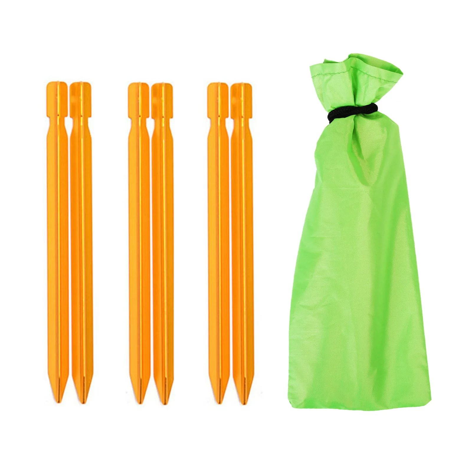 6 шт. колышки для палатки 18 см Алюминий палатка Кол Открытый колышек Палатка