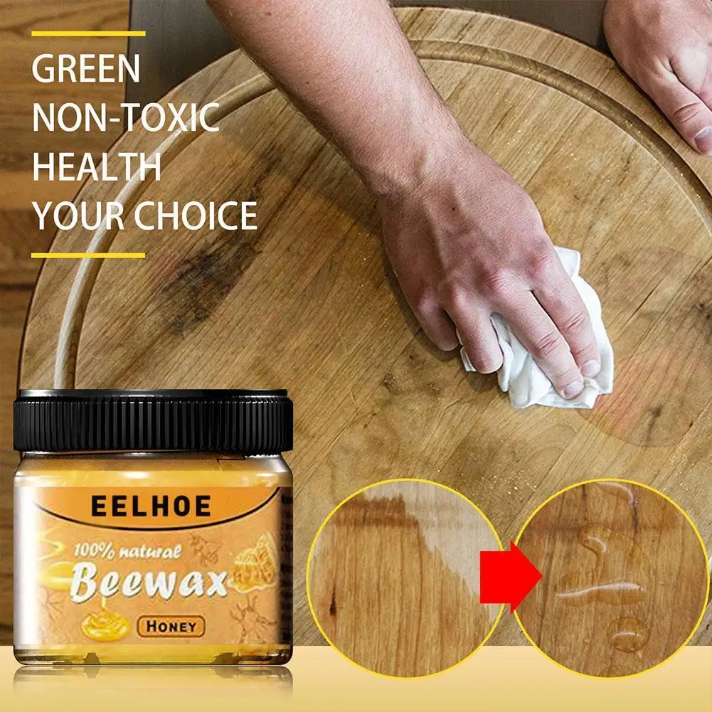 

Wood Seasoning Beeswax Household Polishing Wood Seasoning Wood Care Beeswax Maintenance Wax Wood D7P6