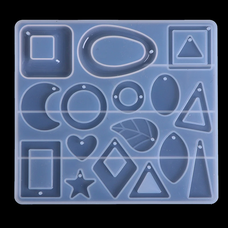 

Crystal Epoxy Resin UV Glue Mold Silicone Earring Pendant Casting Silicone Mould Creative DIY Molds Crafts Jewelry Making Tools