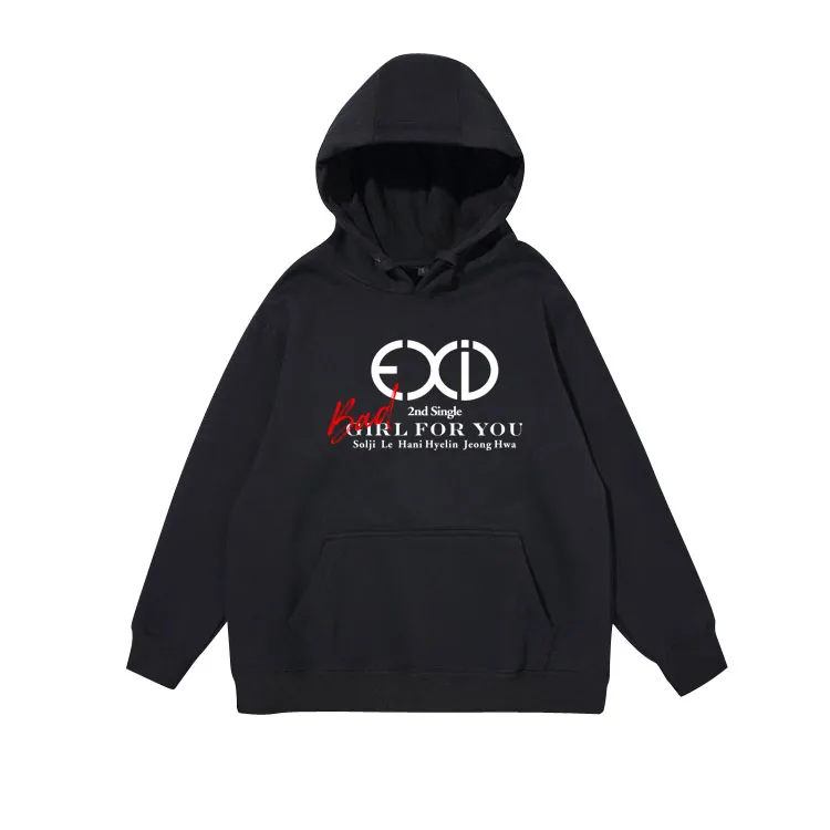 Kpop exid bad girl for you альбом одинаковые все названия членов печати толстовки модные