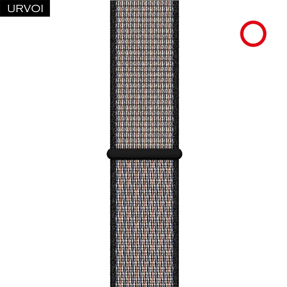 N Royal P L Glow Спортивный ремешок URVOI для apple watch, серия 5, 4, 3, ремешок для iwatch, воздухопроницаемый, застежка-крючок, тканый нейлон, 40 мм, 44 мм - Цвет ремешка: N Royal P L Glow