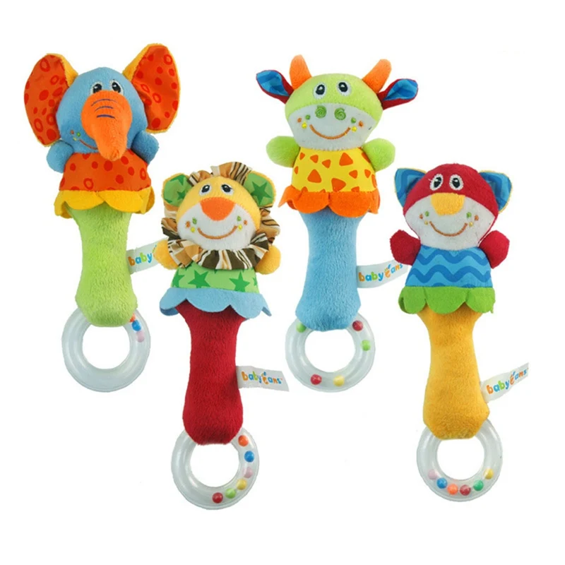 New Design Plush Baby Toy Animal Hand Bells Rattle Toys High Quality Newbron Gift Style | Игрушки и хобби