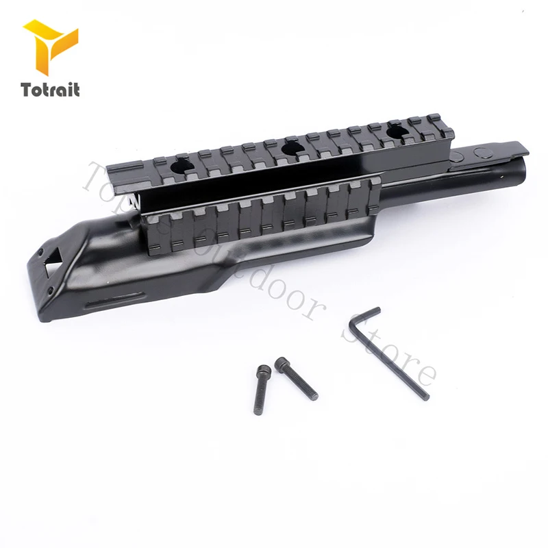 TOtrait AK47 Receiver Top Cover Scope Mount Tri-Rail Integral Picatinny Rifle Weaverer Rail Hunting Air Gun Accessories | Спорт и