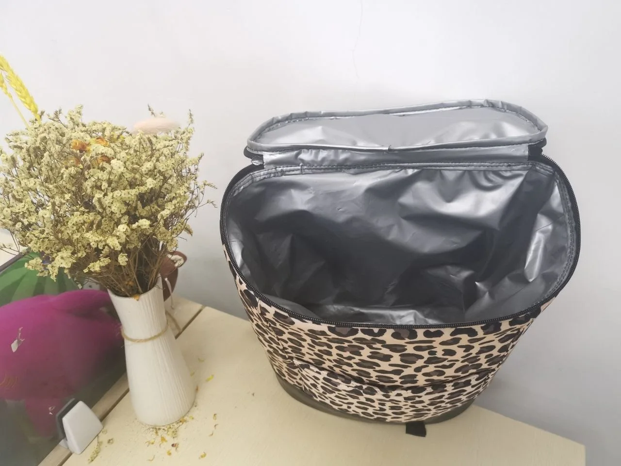 

New Multi Leopard Patterns Insulated Cooler Backpack Large Capacity Folding Stripe Keep Cold Bag For Beach Picnic Camping Trave