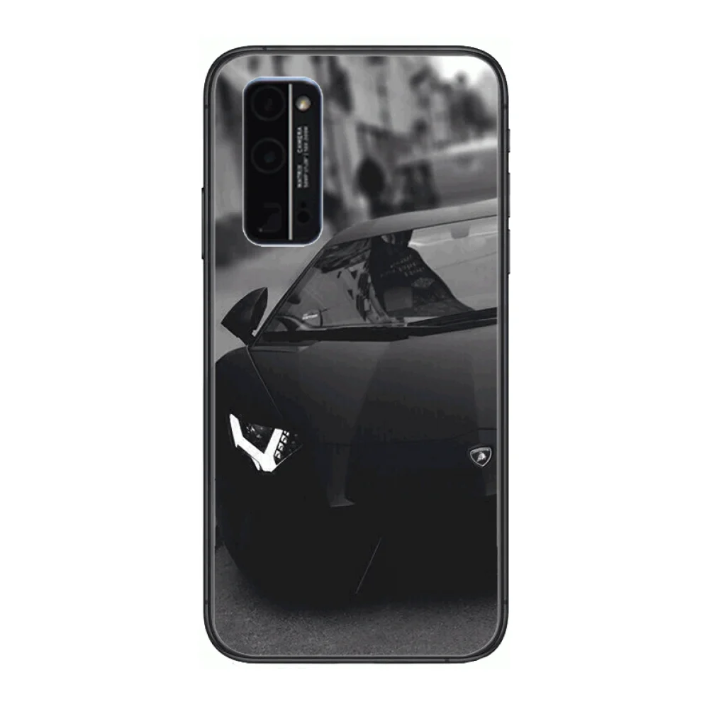 

Luxury cars L-Lamborghini Authentic Phone Case Hull For Huawei Honor 8 9 10 20 30 A S Lite Pro 5g i Black Back Soft Cell Cov