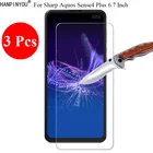 Новое закаленное стекло 3 шт.лот 9H 2.5D, Защита экрана для Sharp Aquos Sense4 Sense 4 Plus, защитная пленка 6,7 дюйма + инструменты для очистки