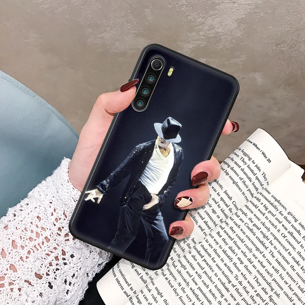 

Michael Jackson Phone Case For Xiaomi Redmi Note 7 8 8T 9 9S 4X 7 7A 9A K30 Pro Ultra black Etui Luxury Coque 3D Bumper Silicone