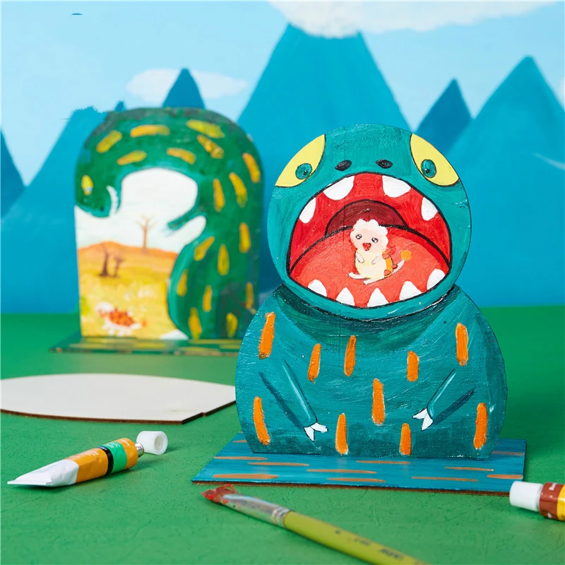 

Деревянная креативная живопись, трехмерная деревянная креативная живопись, материалы для детского творчества, для детского сада