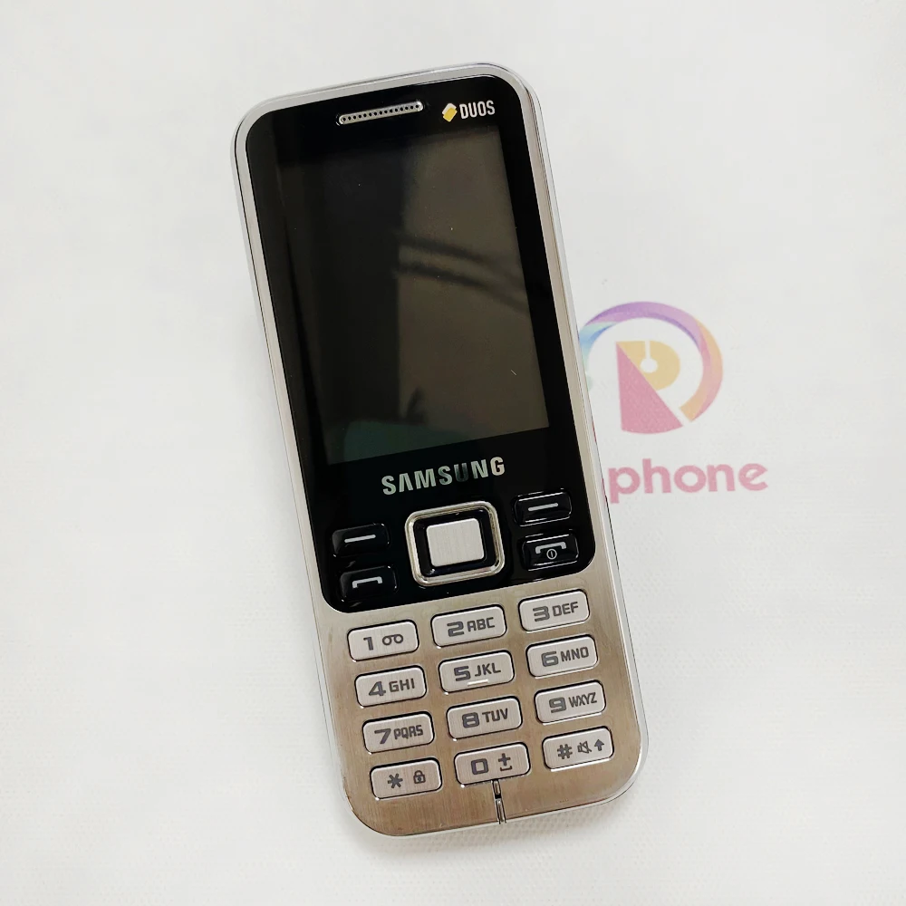 Мобильный телефон Samsung C3322 C3322i Восстановленный мобильный две Sim-карты 2G GSM 2 МП |