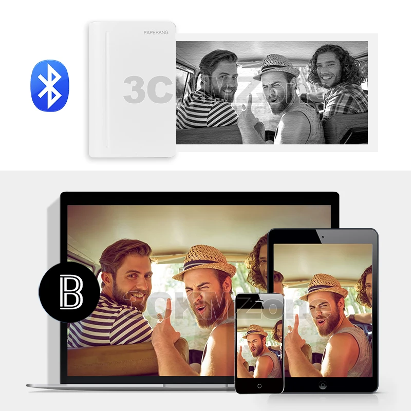 Paperang MAX 112 мм портативный термопринтер с Bluetooth мини-фотопринтер для мобильного телефона android ios карманная машина
